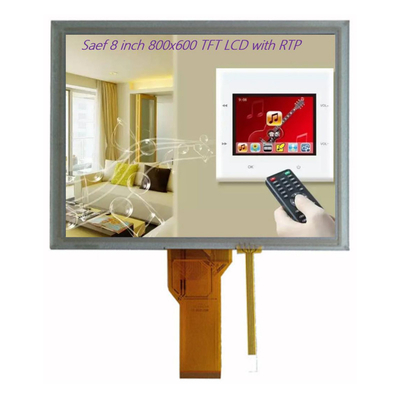 8 Zoll TFT-LCD für eingebettete Systeme und industrielle Geräte, TFT-LCD-Display 8&quot; 800x600 RGB 50 Pin mit Resistiven Touch