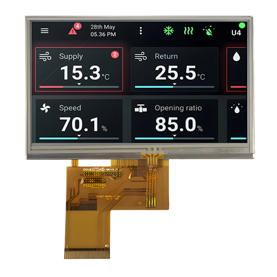 4.3-Zoll Resistives Touch IPS TFT LCD Modul mit 480x272 Pixel Auflösung und RGB-Schnittstelle