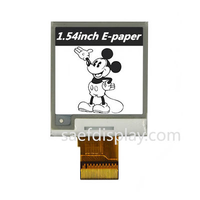 1,54" E-Ink-Display | 200×200 S/W | SPI-Schnittstelle | Ultra-Low-Power | Industrielle Temperatur.