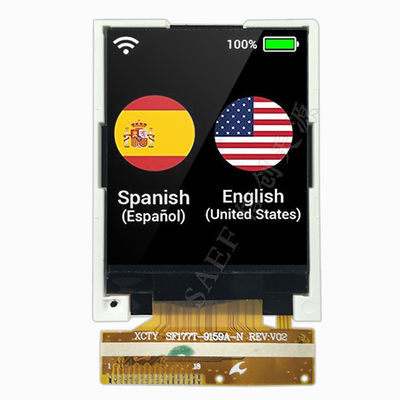 1,77-Zoll-TFT-LCD mit 4-Draht-Resistiv-Touchscreen | 128x160 SPI-Schnittstelle | ILI9163C-Treiber | Kompaktes Embedded-Display
