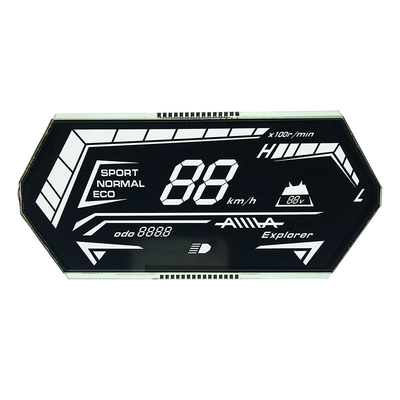 Lcd-Anzeige Segment VATN alphanumerische für Geschwindigkeitsmesser-Entfernungsmesser-Meter Front Screen