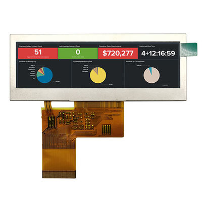 Qualität  3.9 Inch Bar Type TFT LCD , 40 Pin TFT Display RGB Interface 480x128 usine