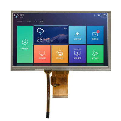 Qualität  7 Inch TFT LCD 800x480 Dots Display RGB 24 Bit Interface With Resistive Touch Panel usine