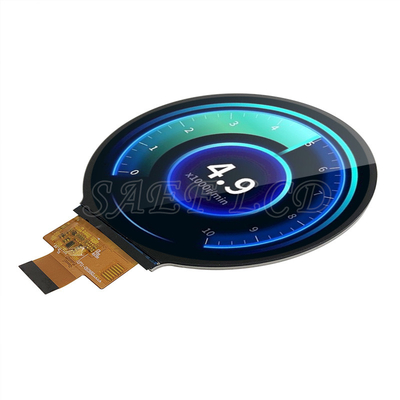 4 Zoll kreisförmiges TFT-LCD-Display für Fahrzeuge mit einer Oberflächenhelligkeit von 1000nits