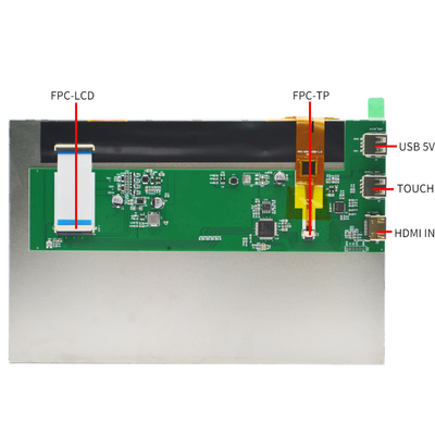 300cd/m2-1000cd/m2 PCAP Zoll HDMI der Noten-Anzeigen-10,1 mit Himbeerpu kompatibel