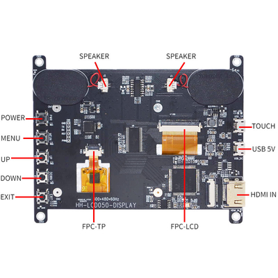HDMI kompatibel mit Himbeere Pi4 5 Zoll TFT LCD-Anzeige 800x480 Dots With CTP