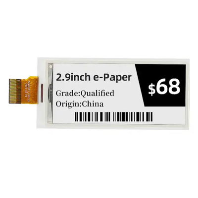 Fast Refresh Eink 2,9 Zoll 296x128 Auflösung Schwarz Weiß Rot E-Tinte E-Papier Display Modul
