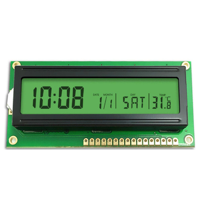 LCD-Panel, Monochrom-Temperaturkontrolleinstrument, Energiespeicher, Leistungs-LCD, STN Gelb-Grün Segment LCD
