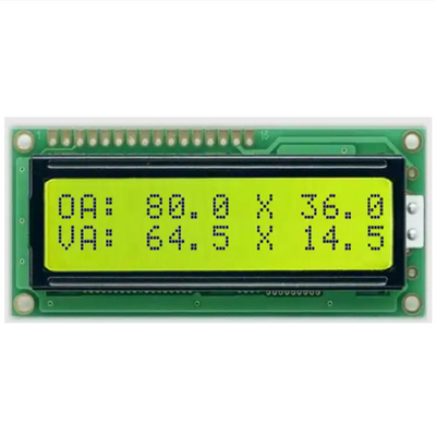 LCD-Panel, Monochrom-Temperaturkontrolleinstrument, Energiespeicher, Leistungs-LCD, STN Gelb-Grün Segment LCD