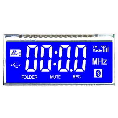 Kundenspezifisches Segment-LCD-Display | TN Transmissiv Positiv | Weiter Temperaturbereich (-30°C bis 80°C) | 1/4 Duty, 1/3 Bias