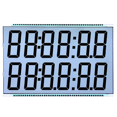 Kundenspezifisches Segment-LCD-Display | TN Transmissiv Positiv | Weiter Temperaturbereich (-30°C bis 80°C) | 1/4 Duty, 1/3 Bias