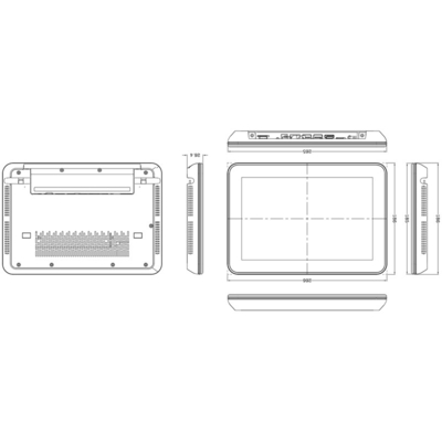 10.1 IPS-Bildschirm 1280*800 Farblampe Android All-in-One-Maschine