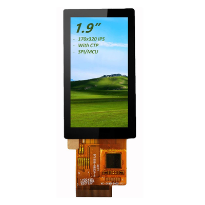 1.9&quot; IPS TFT LCD Touchscreen 170x320 Vollblickwinkel mit CTP und SPI/MCU-Schnittstelle