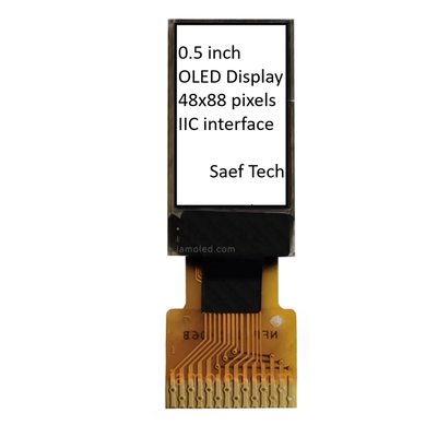 0.5-Zoll-OLED-Displaymodul 88x48 Pixel Passivmatrix mit I2C-Schnittstelle