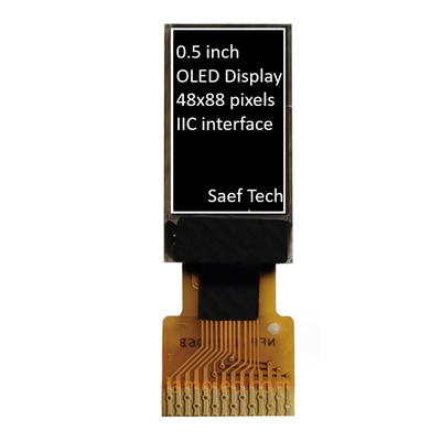0.5-Zoll-OLED-Displaymodul 88x48 Pixel Passivmatrix mit I2C-Schnittstelle