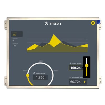 10.4-Zoll-Industrielle TFT-LCD-Anzeige 1024x768 Pixel LVDS-Schnittstelle