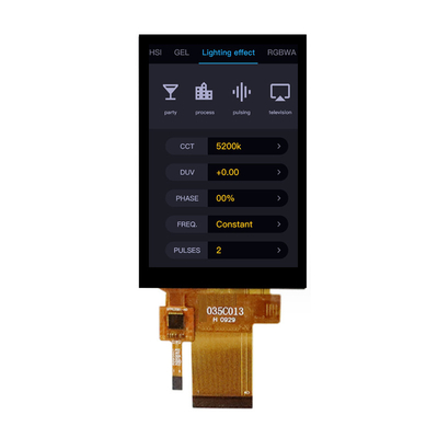 Hohe Helligkeit 3,5 Zoll PCAP TFT Display MCU und SPI Schnittstelle 12 Uhr