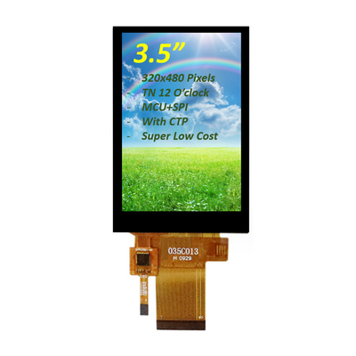 320x480 HVGA 3,5 Zoll TFT-LCD-Display MCU + SPI-Schnittstelle mit kapazitivem Touchscreen