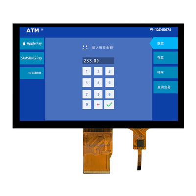 Hohe Helligkeit 1000nits 7-Zoll IPS TFT LCD-Display 1024*600 Punkte RGB-Schnittstelle mit CTP