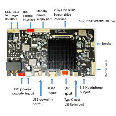 27 Zoll 4K Farb-Industrial / Medical TFT-Display 3840x2160 60HZ EDP-Schnittstelle 1000nits