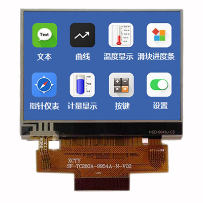 Resistiver Touchscreen TFT LCD 2,6-Zoll-Fabriklieferung 480x320 Punkte MCU-Schnittstellenbildschirm