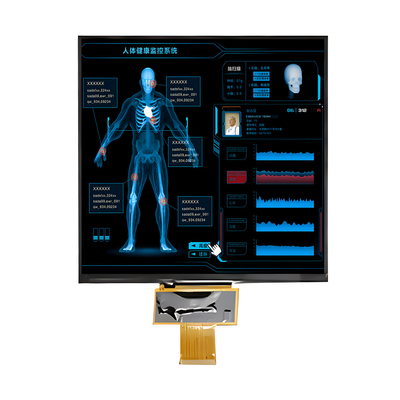 LCD-Panel mit hoher Helligkeit 1000 Nits 7,6 Zoll IPS quadratische TFT-LCD-Anzeige 800x800 Punkte mit MIPI-Schnittstelle