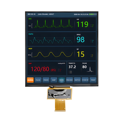 Sonnenlichtlesbar 7,6 Zoll TFT-LCD-Display 1000 Nits 800x800 Pixel Quadratischer IPS-Bildschirm