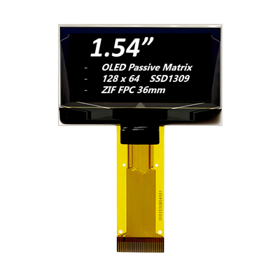 Passive Matrix 1,54 Zoll OLED Display Modul SSD1309 ZIF FPC 36mm 128x64 Pixel