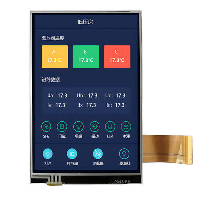 3,5-Zoll-TFT-LCD-Anzeigemodul – 320x480 RGB, ILI9488 MCU-Schnittstelle, Industriequalität, weiter Temperaturbereich