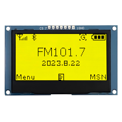 2.42 Zoll Gelb OLED-Display 128x64 Punkte Auflösung 7 Header Pin SPI-Schnittstelle