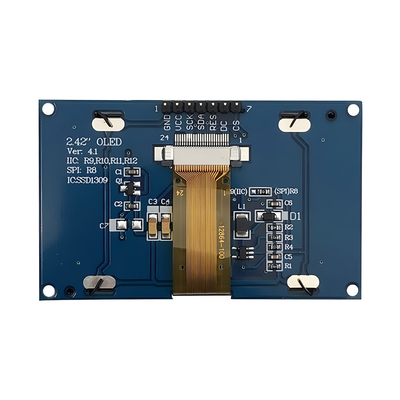 2.42 Zoll Gelb OLED-Display 128x64 Punkte Auflösung 7 Header Pin SPI-Schnittstelle