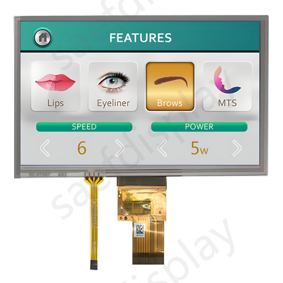 Bildschirm für Schönheitsgeräte 9 Zoll TFT LCD 800x480 Punkte RGB-Schnittstelle mit RTP