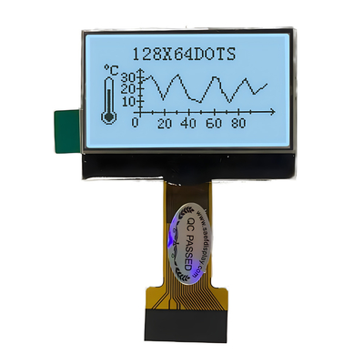 128X64 Pixel COG LCD FSTN Positiv 3.3v mit weißer Hintergrundbeleuchtung