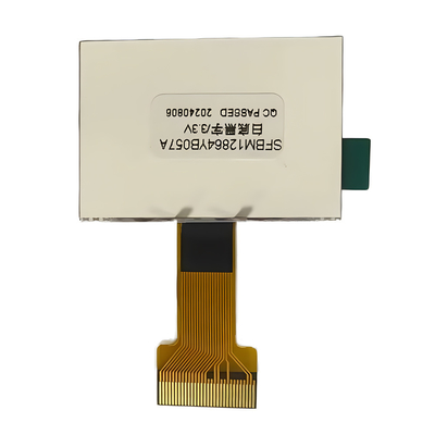 128X64 Pixel COG LCD FSTN Positiv 3.3v mit weißer Hintergrundbeleuchtung
