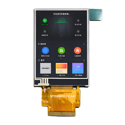 1000nits 2,8 Zoll hohe Helligkeit TFT-LCD-Display 240 X 320 Punkte IPS MCU und RGB-Schnittstelle