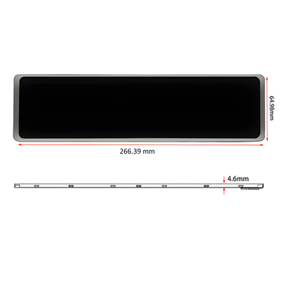 Industrielle TFT-Anzeige 11,3 Zoll 16,7 M Farbe 1920 * 440 Auflösung 520cd/M2 Helligkeit