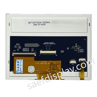 5.7-Zoll TFT IPS-Display-Modul mit 640x480 Auflösung, 5000 Nits Helligkeit und RGB-Schnittstelle