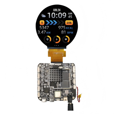 3.4-Zoll-Rund-Hochleistungs-Android-Touchscreen-Display für digitale Beschilderung, Einzelhandel und interaktive Kioske