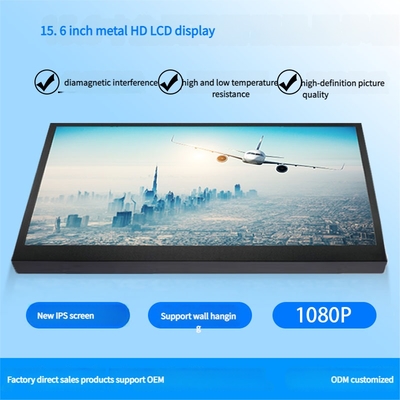 15,6-Zoll-HDMI-LCD-Tragemonitor HD-Auflösung 1920*1080 Punkte für industrielle Steuerung, Sicherheit und Überwachung