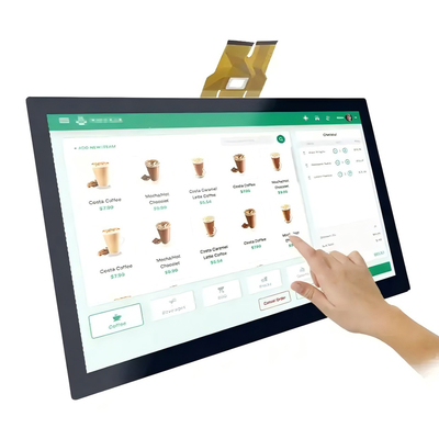 23.8" Industrielle TFT-LCD-Anzeige FHD 1080p LVDS-Schnittstelle Weiter Blickwinkel Niedrigreflexion 350 cd/m2 Helligkeit EU/US zertifiziert