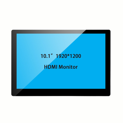 10,1-Zoll 1920×1200 HD-Touchscreen-Monitor | 10-Punkt-Touch, Kunststoffgehäuse, Wandmontage
