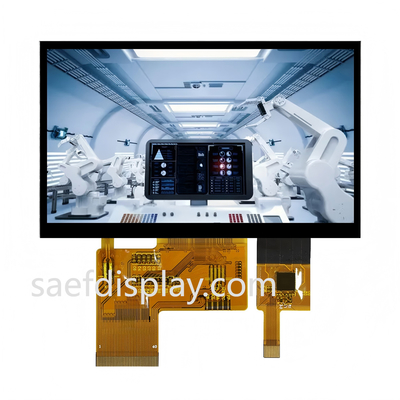 4.3" 1000nit IPS TFT LCD 480×272 RGB Kapazitäts-Touch RGB 24-Bit Parallel -30°C bis +80°C (USA/Deutschland)