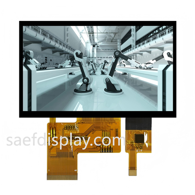 4.3" 1000nit IPS TFT LCD 480×272 RGB Kapazitäts-Touch RGB 24-Bit Parallel -30°C bis +80°C (USA/Deutschland)