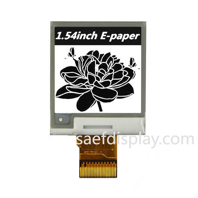 1,54" E-Ink-Display | 200×200 S/W | SPI-Schnittstelle | Ultra-Low-Power | Industrielle Temperatur.