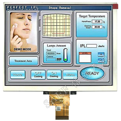 8 Zoll TFT-LCD-Display-Modul IPS voller Blickwinkel 1024x768 mit LVDS-Schnittstelle