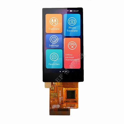 1.9&quot; IPS CTP TFT LCD-Display mit SPI/RGB-Schnittstelle, 350cd/M2 1,9&quot; TFT für eingebettete Systeme und Konsumgüter