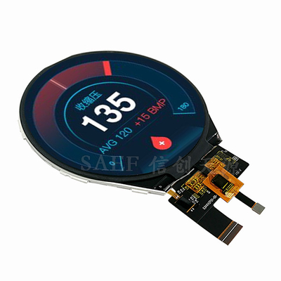 TFT LCD-Anzeigenmodul 3,4&quot; runde des Betrachtungswinkels MIPI der Form 800x800 IPS volle Schnittstelle mit Anzeigenmodul CTP TFT LCD