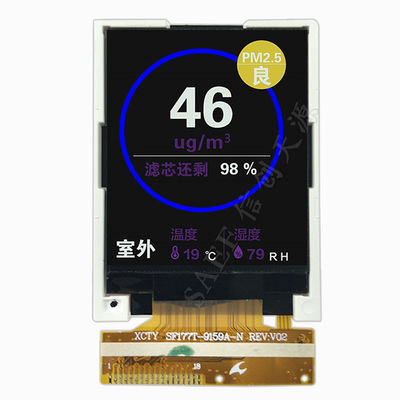 1,77-Zoll-TFT-LCD mit 4-Draht-Resistiv-Touchscreen | 128x160 SPI-Schnittstelle | ILI9163C-Treiber | Kompaktes Embedded-Display