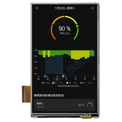 480x800 IPS Stifte 4,3 Zoll TFT LCD-Anzeige Mipi-Schnittstellen-45 mit widerstrebendem Fingerspitzentablett