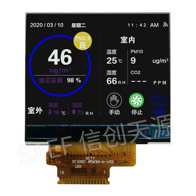 Anzeige Saef QVGA TFT LCD 2 Zoll mit ILI9342C-Fahrer SPI-Schnittstelle